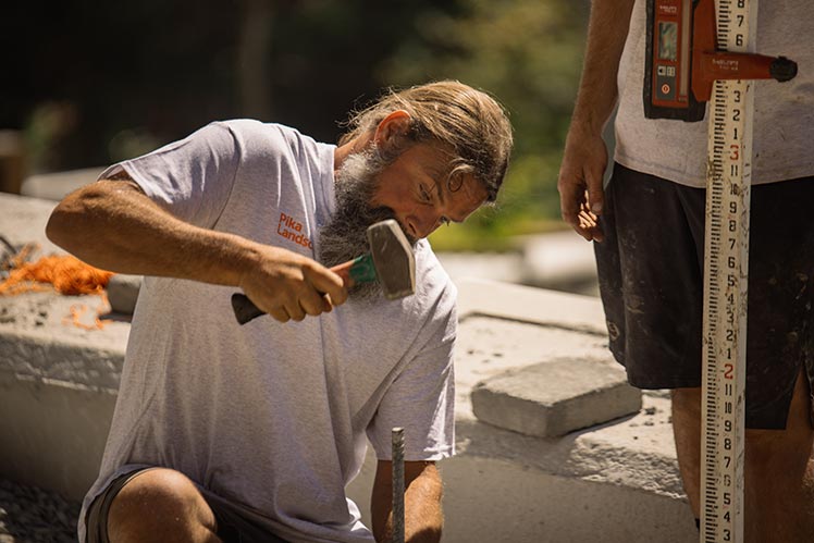 Denis lead hand stonework