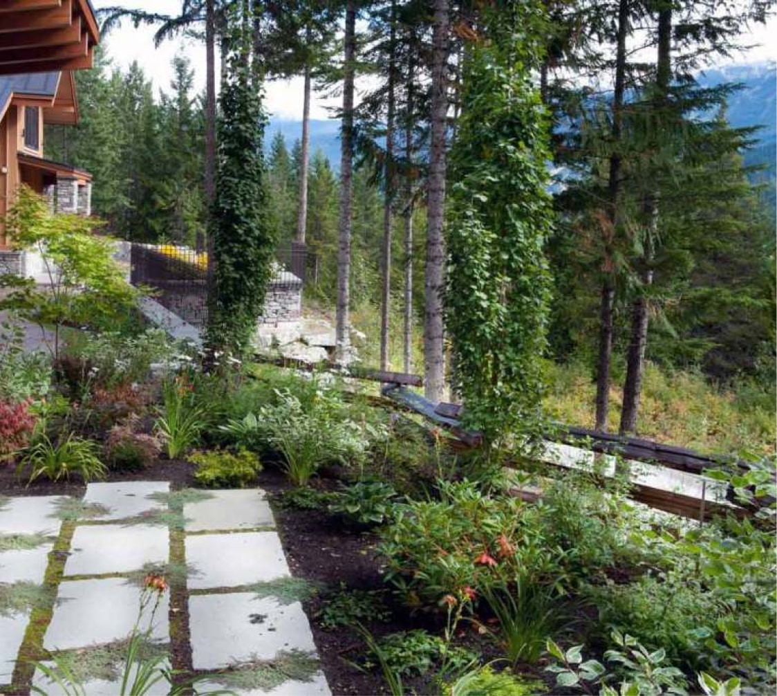 Stonebridge show home wooded pathway lighting
